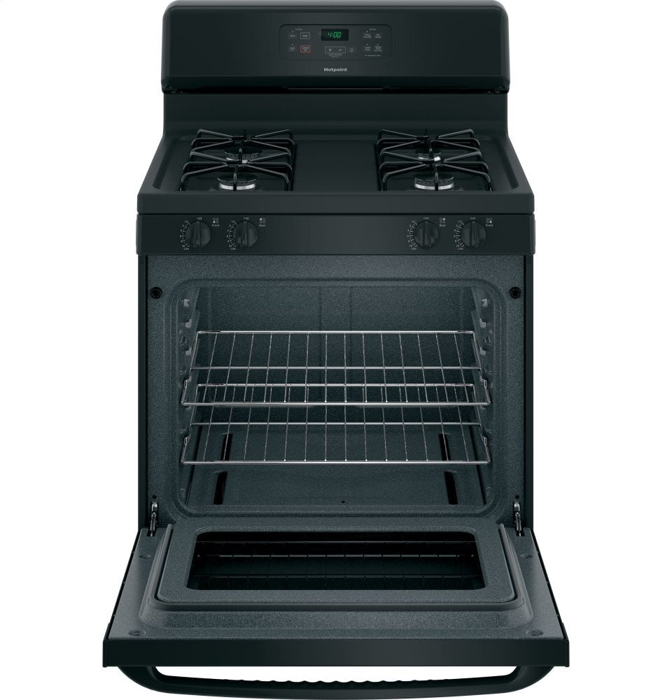 Hotpoint RGBS400DMBB Hotpoint® 30" Free-Standing Standard Clean Gas Range