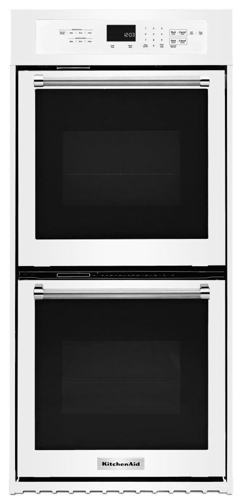 Kitchenaid KODC304EWH 24" Double Wall Oven With True Convection - White