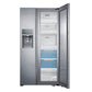 Samsung RH22H9010SR 22 Cu. Ft. Food Showcase Counter Depth Side-By-Side Refrigerator With Metal Cooling In Stainless Steel