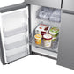 Samsung RF23A9771SR 23 Cu. Ft. Smart Counter Depth 4-Door Flex™ Refrigerator With Family Hub™ And Beverage Center In Stainless Steel