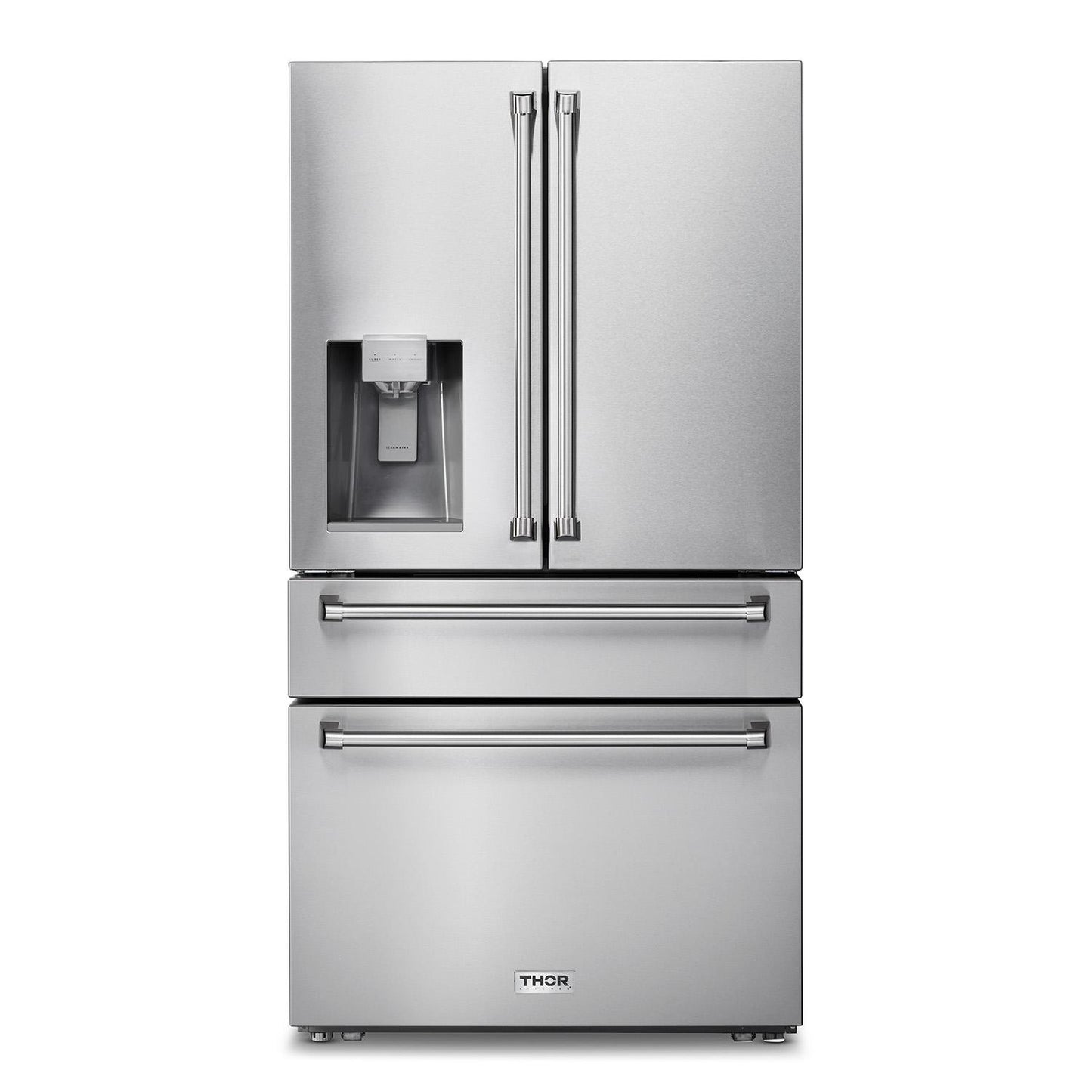 Thor Kitchen TRF3601FD 36 Inch Professional French Door Refrigerator With Ice And Water Dispenser
