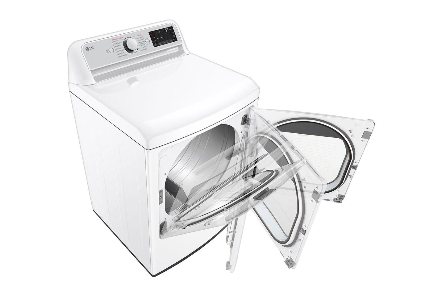 Lg DLGX7901WE 7.3 Cu. Ft. Ultra Large Capacity Smart Wi-Fi Enabled Rear Control Gas Dryer With Turbosteam™