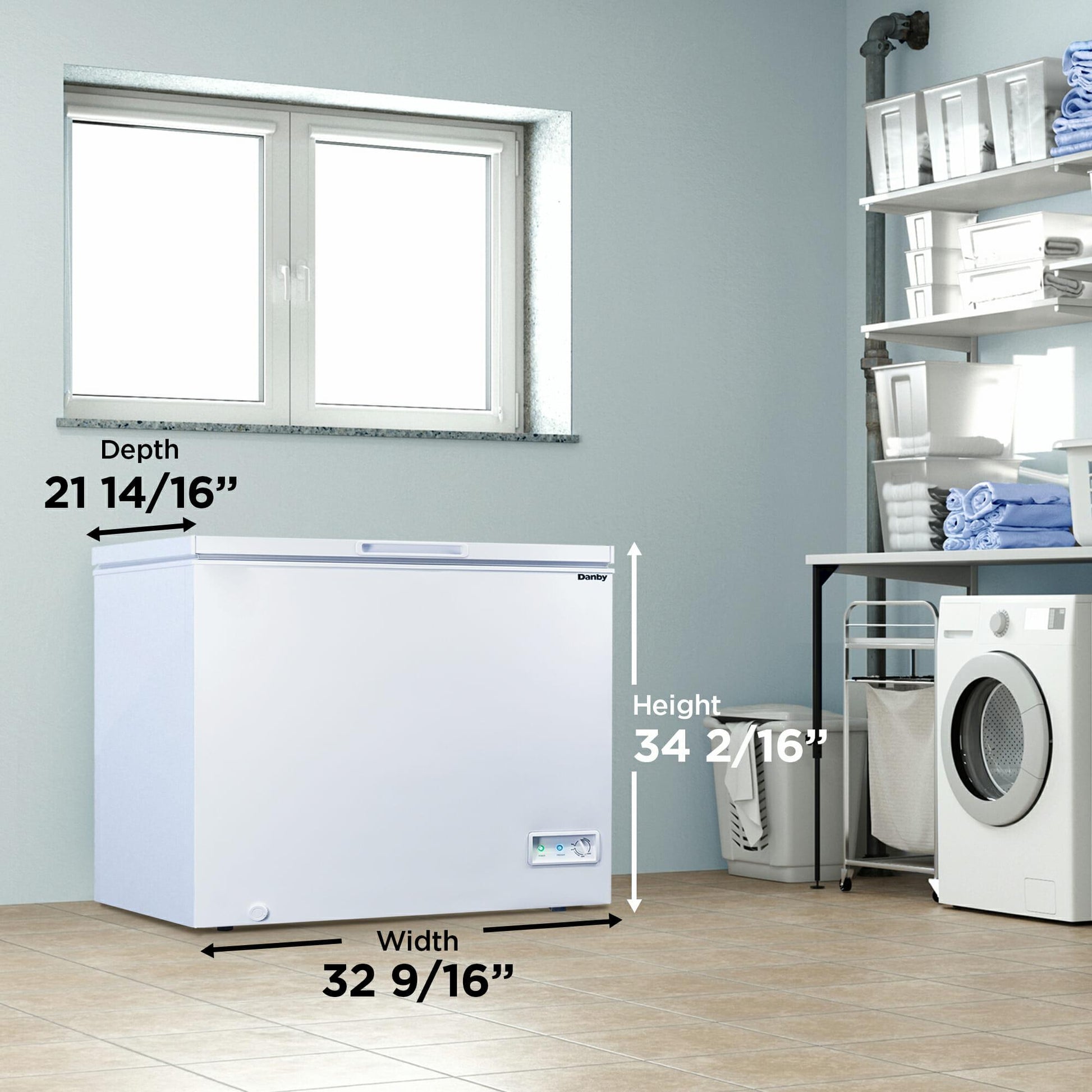 Danby DCF070A5WDB Danby 7.0 Cu. Ft. Square Model Chest Freezer