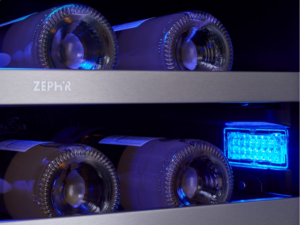 Zephyr PRWB24C32BG 24" French Door Dual Zone Wine & Beverage Cooler