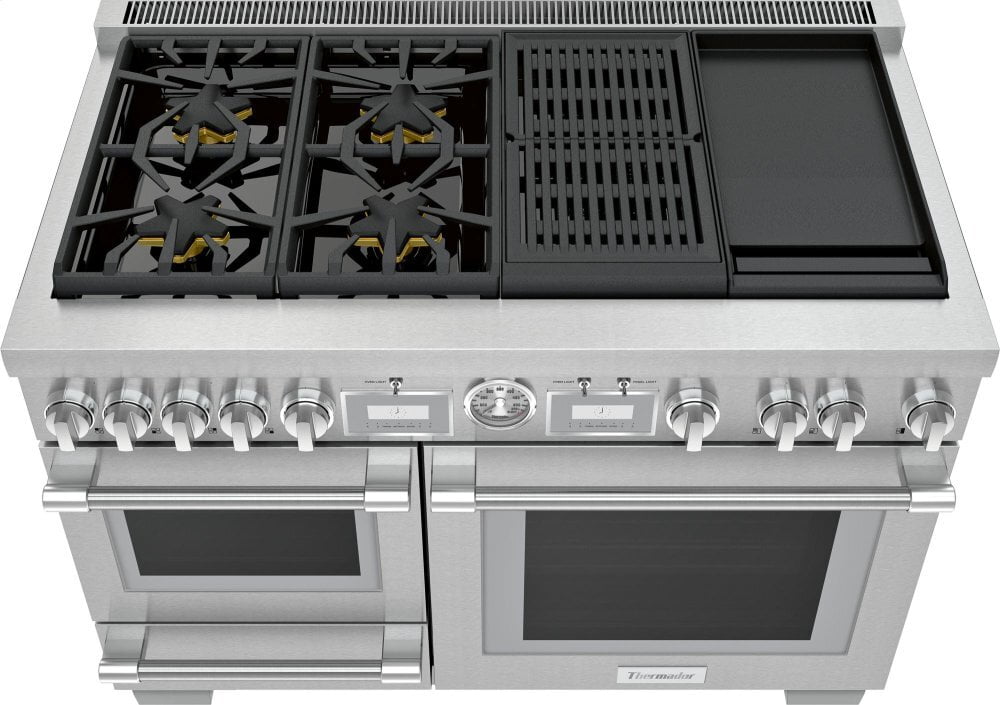 Thermador PRD48WCSGU 48-Inch Pro Grand® Commercial Depth Dual Fuel Steam Range