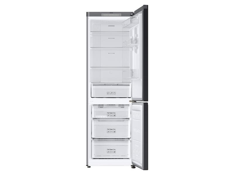 Samsung RB12A300641 12.0 Cu. Ft. Bespoke Bottom Freezer Refrigerator With Customizable Colors And Flexible Design In Navy Glass