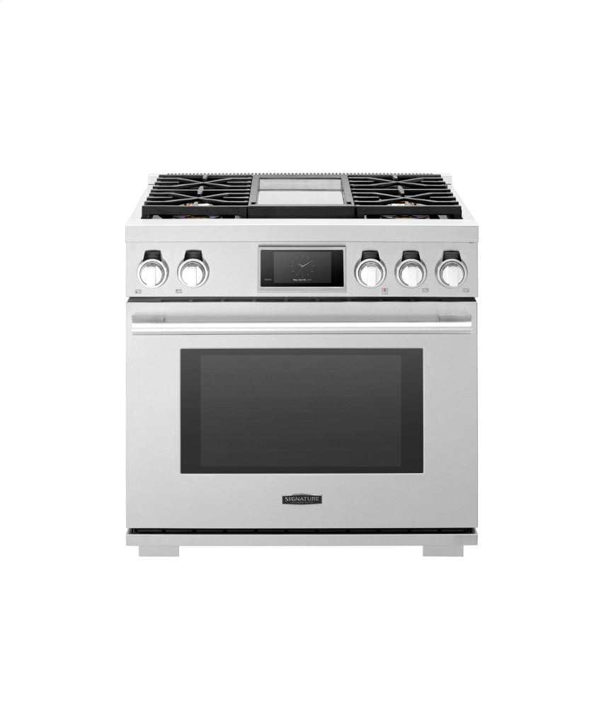 Signature Kitchen Suite SKSGR360GS 36-Inch Gas Pro Range With 4 Burners And Griddle