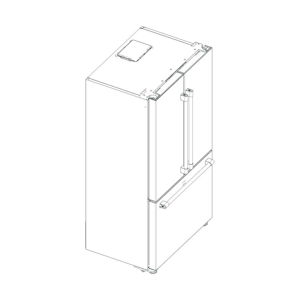 Fulgor Milano F6FBM36S2 36" Pro French Door Fridge