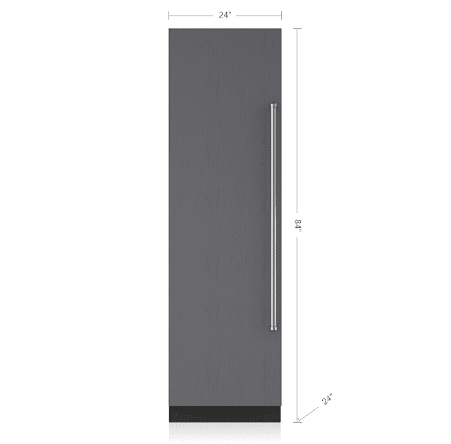 Sub-Zero IC24CILH 24" Designer Column Refrigerator/Freezer With Ice Maker - Panel Ready