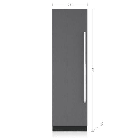 Sub-Zero IC24CIRH 24" Designer Column Refrigerator/Freezer With Ice Maker - Panel Ready