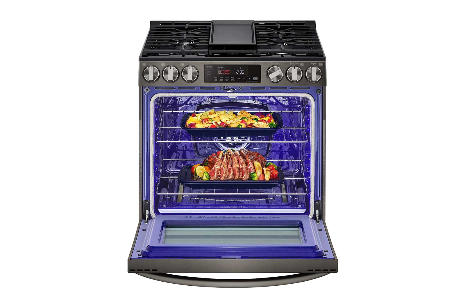 Lg LSGL5833D 5.8 Cu Ft. Smart Wi-Fi Enabled Fan Convection Gas Slide-In Range With Air Fry & Easyclean®