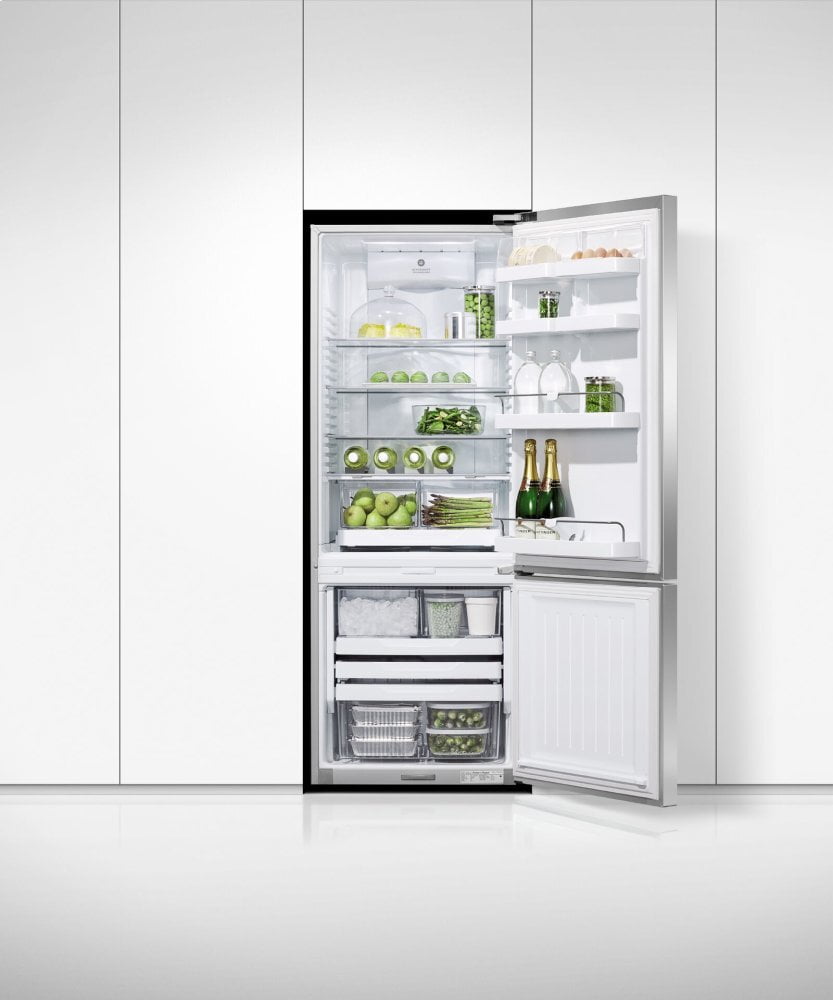 Fisher & Paykel RF135BDRUX4N Freestanding Refrigerator Freezer, 25", 13.5 Cu Ft, Ice & Water
