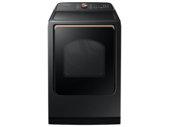 Samsung DVG55A7700V 7.4 Cu. Ft. Smart Gas Dryer With Steam Sanitize+ In Brushed Black