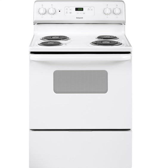 Hotpoint RBS360DMWW Hotpoint® 30" Free-Standing Standard Clean Electric Range