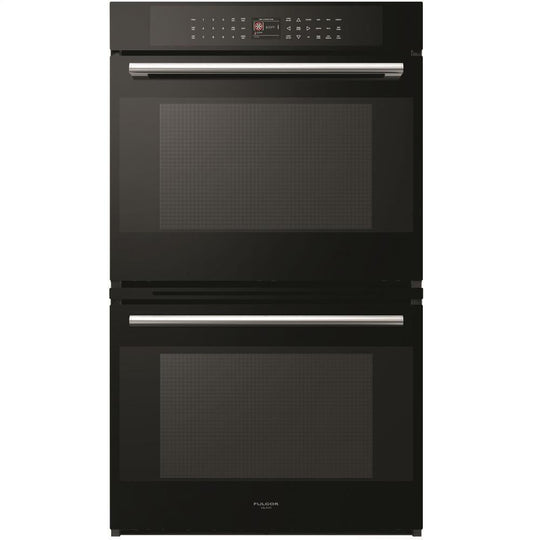 Fulgor Milano F7DP30B1 30'' Self Cleaning Double Wall Oven - Stainless Steel - Black