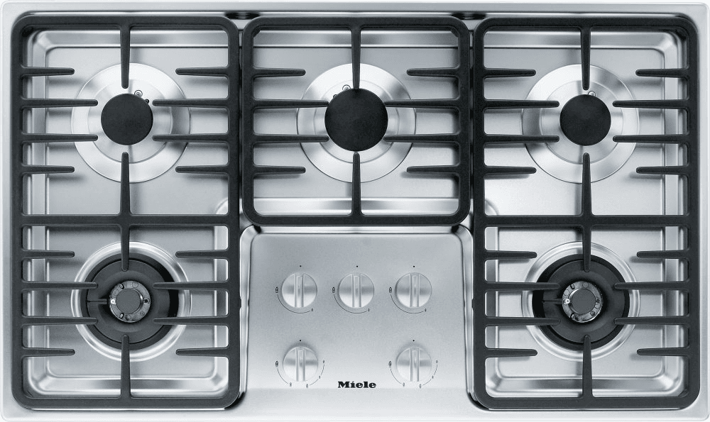 Miele KM3475LP Km 3475 Lp - Gas Cooktop With 2 Dual Wok Burners For Particularly Versatile Cooking Convenience.