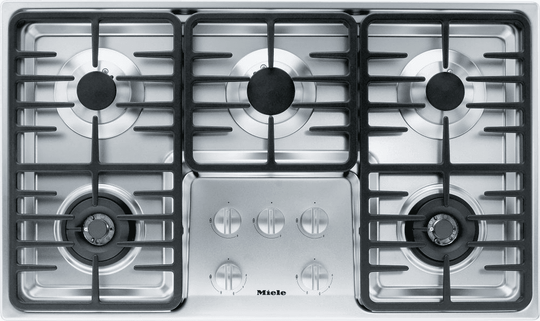 Miele KM3475LP Km 3475 Lp - Gas Cooktop With 2 Dual Wok Burners For Particularly Versatile Cooking Convenience.