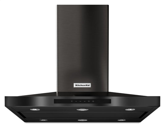 Kitchenaid KVIB606DBS 36" Island-Mount, 3-Speed Canopy Hood - Black Stainless Steel With Printshield™ Finish