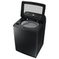 Samsung WA51A5505AV 5.1 Cu. Ft. Smart Top Load Washer With Activewave™ Agitator And Super Speed Wash In Brushed Black