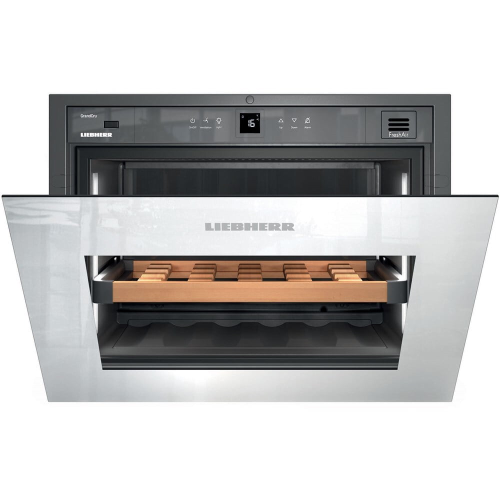 Liebherr HWGW1803 Integrated Wine Cabinet 18 Bottle Single Zone White Pull Down Door