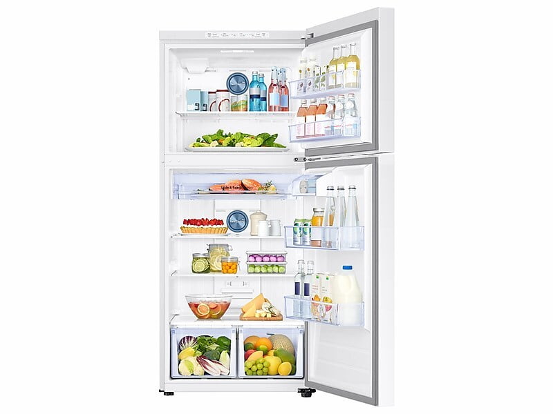 Samsung RT18M6213WW 18 Cu. Ft. Top Freezer Refrigerator With Flexzone™ In White