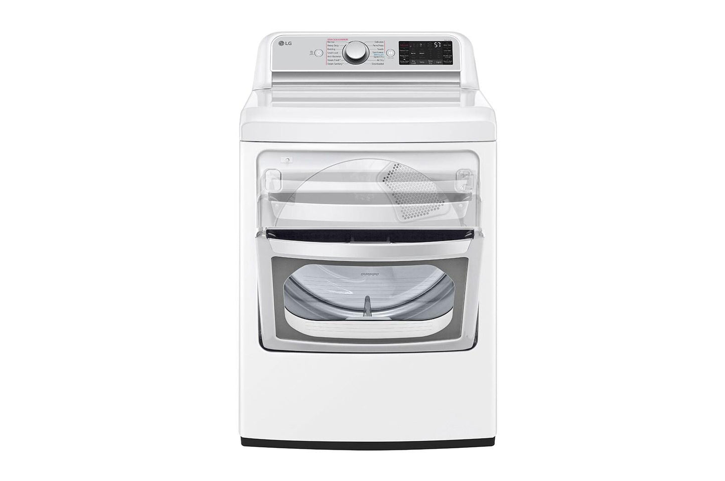 Lg DLGX7901WE 7.3 Cu. Ft. Ultra Large Capacity Smart Wi-Fi Enabled Rear Control Gas Dryer With Turbosteam™