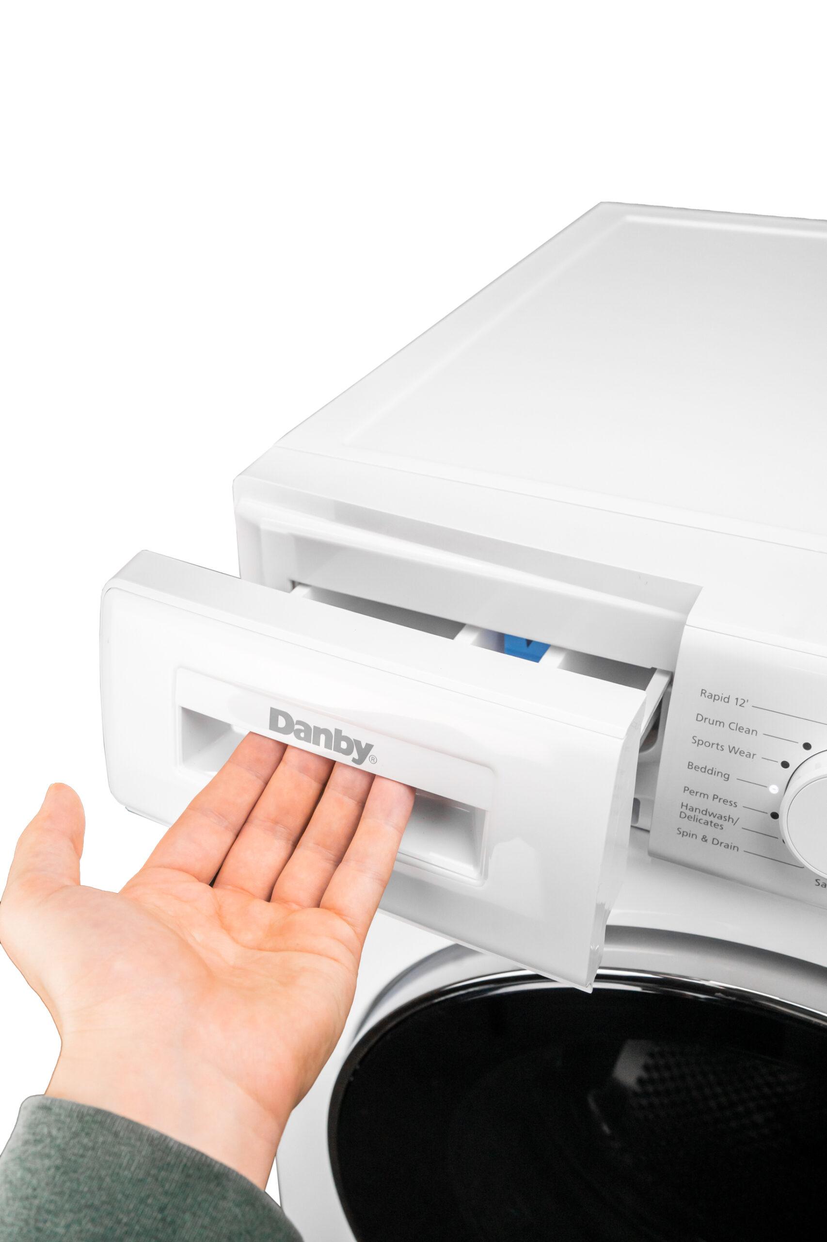 Danby DWM022D3WDB Danby 24-Inch, 2.2 Cu Ft. Stackable Front Load Washer With Steam In White