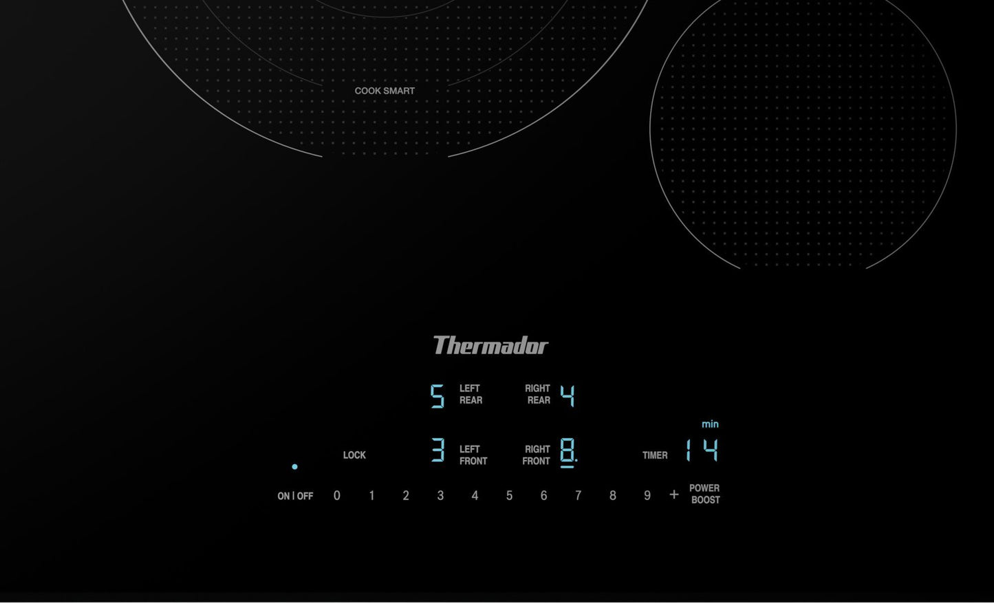 Thermador CET305YB Touch Control Electric Cooktop 30'' Black, Surface Mount Without Frame Cet305Yb