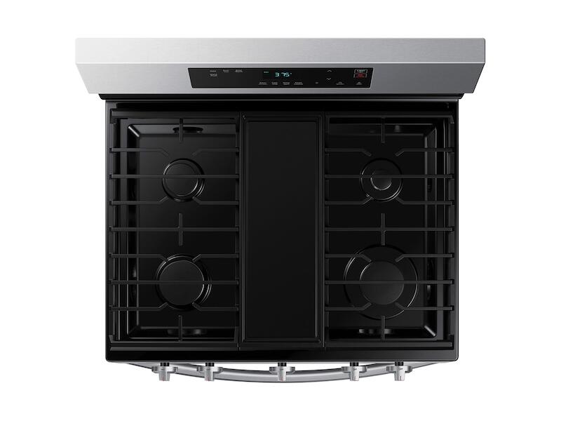 Samsung NX60A6111SS 6.0 Cu. Ft. Smart Freestanding Gas Range With Integrated Griddle In Stainless Steel