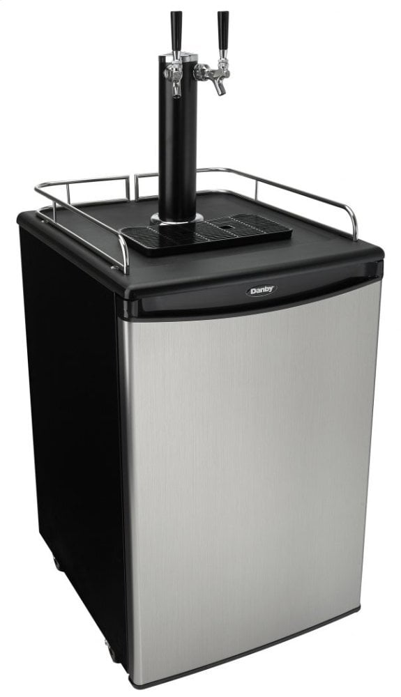 Danby DKC054A1BSL2DB Danby 5.4 Cu. Ft. Dual-Tap Kegerator