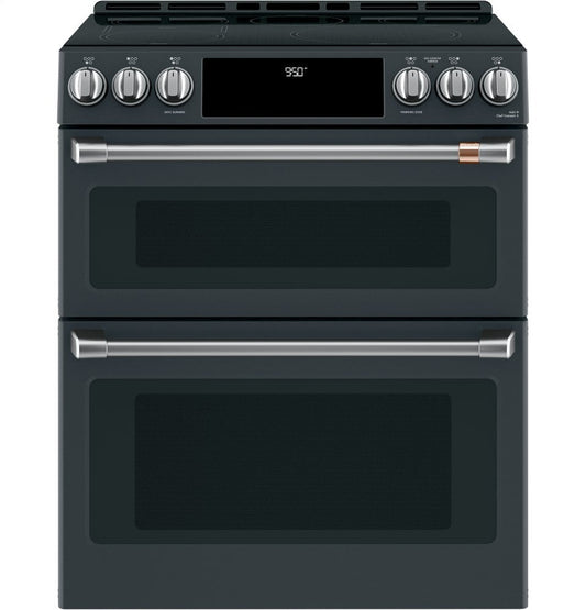 Cafe CHS950P3MD1 Café 30" Smart Slide-In, Front-Control, Induction And Convection Double-Oven Range