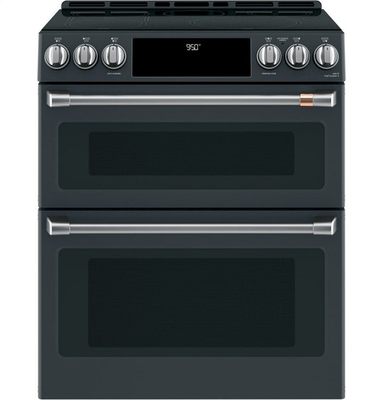 Cafe CHS950P3MD1 Café 30" Smart Slide-In, Front-Control, Induction And Convection Double-Oven Range
