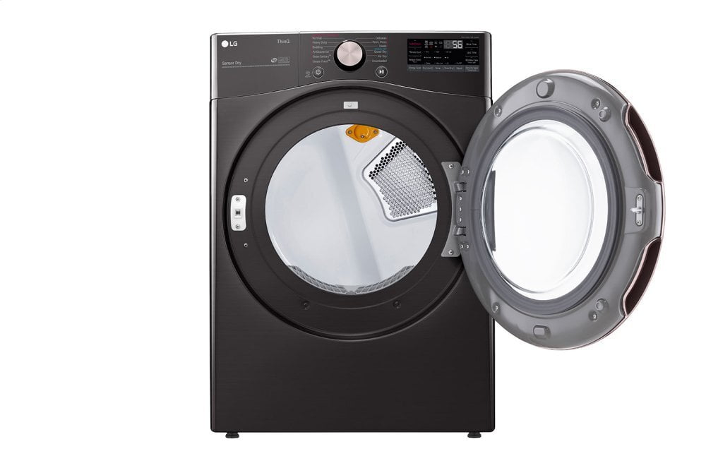 Lg DLEX4000B 7.4 Cu. Ft. Ultra Large Capacity Smart Wi-Fi Enabled Front Load Electric Dryer With Turbosteam™ And Built-In Intelligence