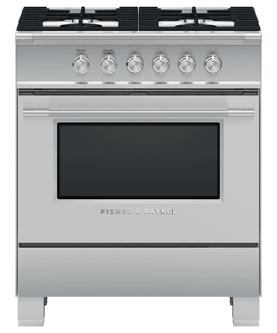Fisher & Paykel OR30SCG4X1 Gas Range, 30", 4 Burners