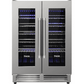 Thor Kitchen TWC2402 42 Bottle Dual Zone French Door Built-In Wine Cooler