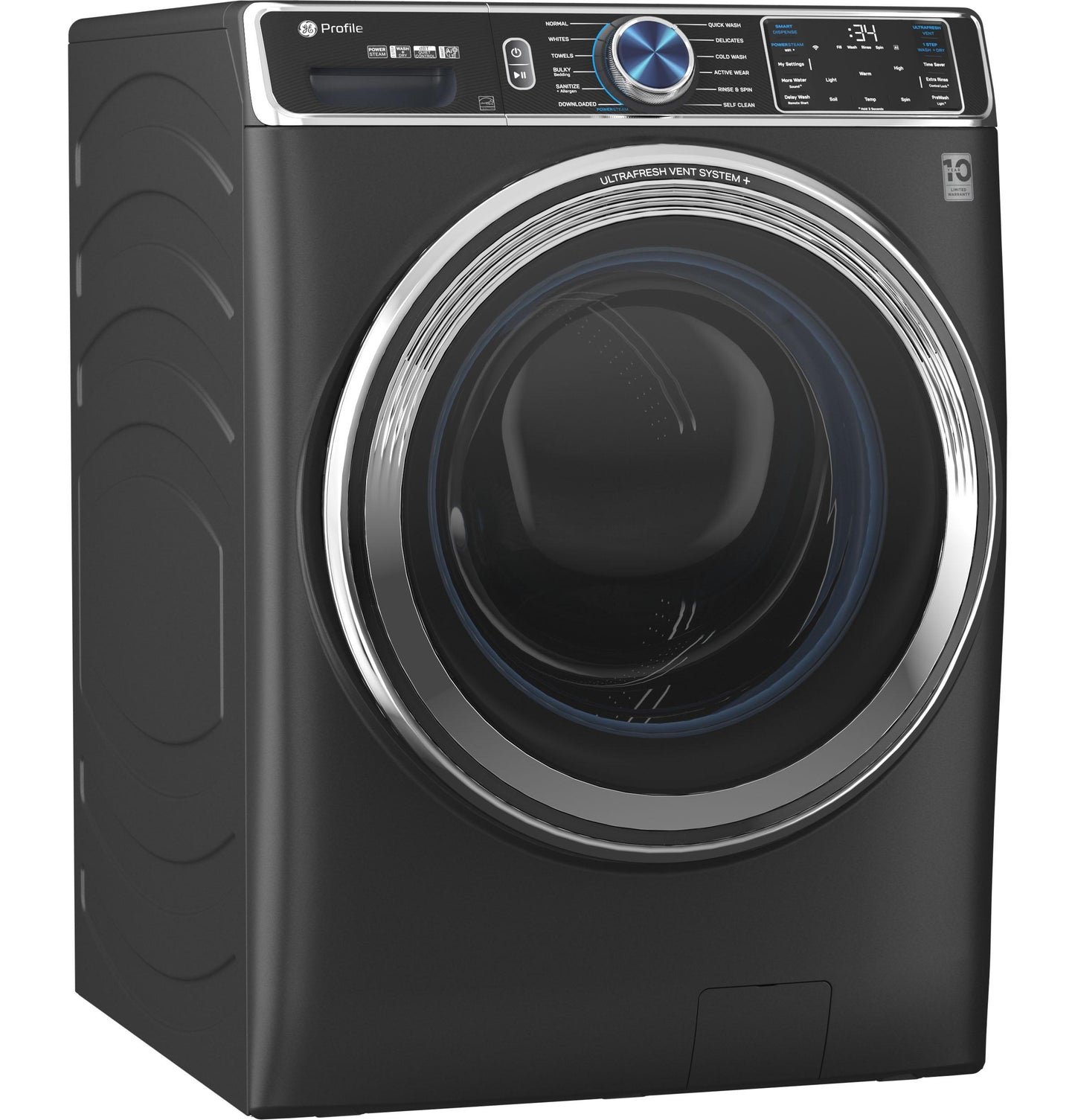 Ge Appliances PFW950SPTDS Ge Profile&#8482; 5.3 Cu. Ft. Capacity Smart Front Load Energy Star® Steam Washer With Adaptive Smartdispense&#8482; Ultrafresh Vent System Plus&#8482; With Odorblock&#8482;
