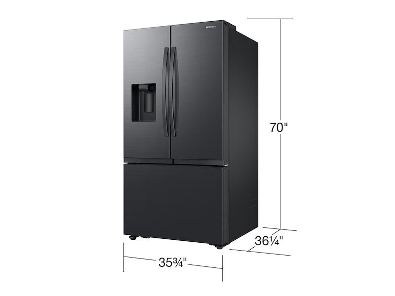Samsung RF32CG5400MT 31 Cu. Ft. Mega Capacity 3-Door French Door Refrigerator With Four Types Of Ice In Matte Black Steel