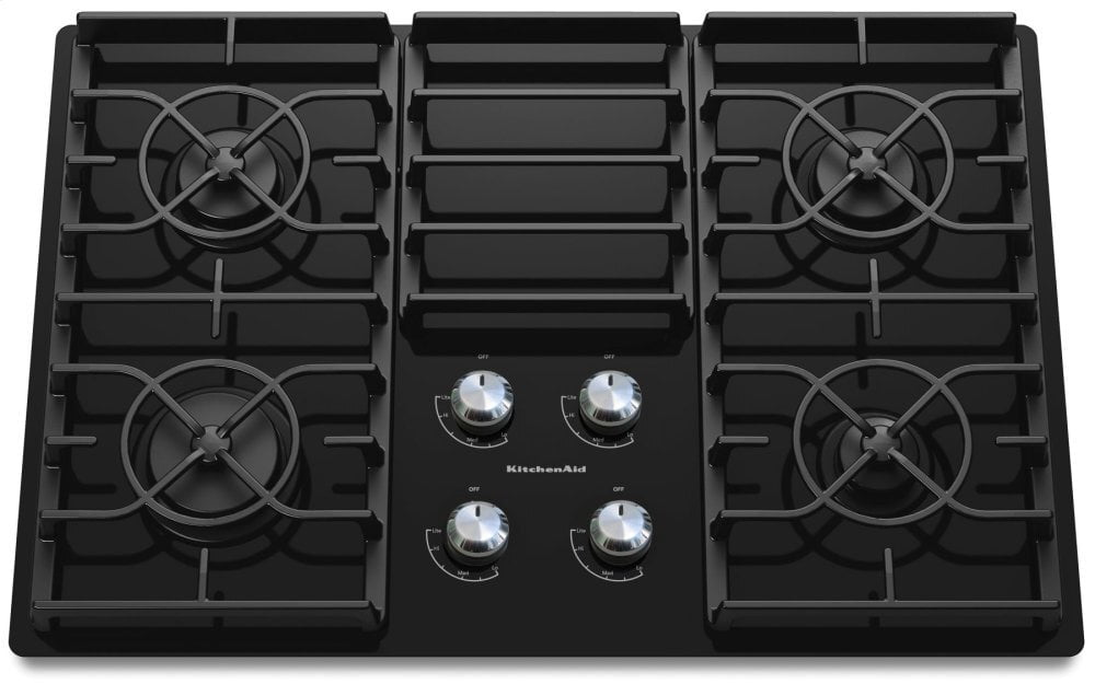 Kitchenaid KGCC506RBL 30-Inch 4 Burner Gas Cooktop, Architect® Series Ii - Black