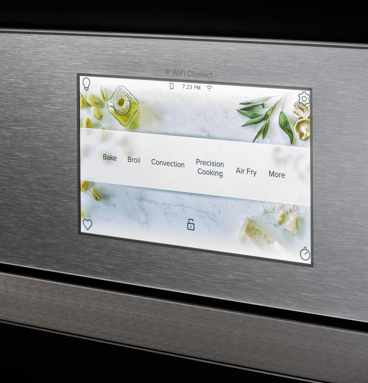 Cafe CTS90DM2NS5 Café™ Minimal Series 30" Smart Built-In Convection Single Wall Oven In Platinum Glass