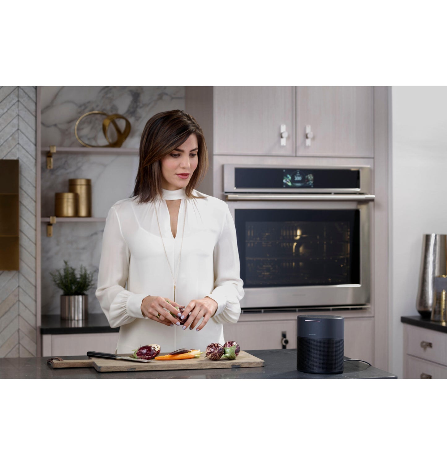 Monogram ZTSX1DPSNSS Monogram 30" Smart Electric Convection Single Wall Oven Statement Collection