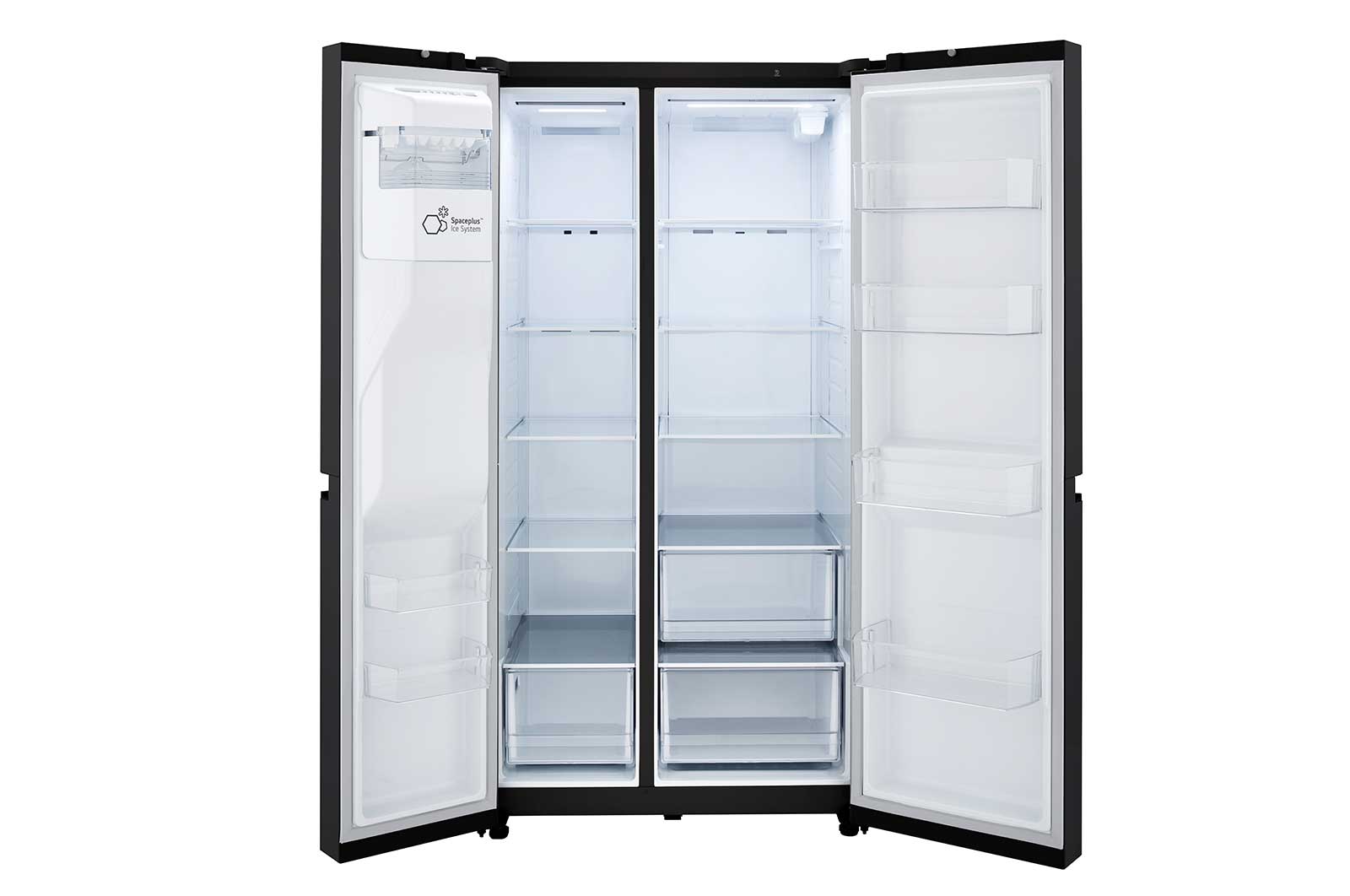 Lg LRSXS2706B 27 Cu. Ft. Side-By-Side Refrigerator With Smooth Touch Ice Dispenser