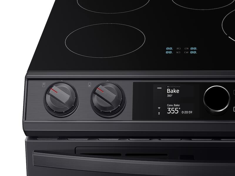 Samsung NE63T8951SG 6.3 Cu. Ft. Smart Slide-In Induction Range With Flex Duo™, Smart Dial & Air Fry In Black Stainless Steel