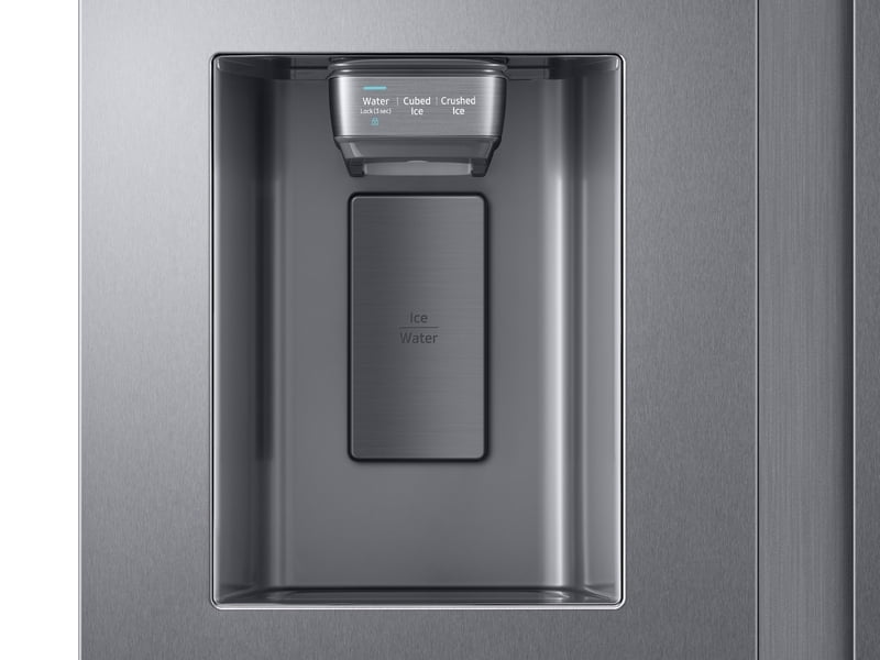 Samsung RS27T5561SR 26.7 Cu. Ft. Large Capacity Side-By-Side Refrigerator With Touch Screen Family Hub™ In Stainless Steel