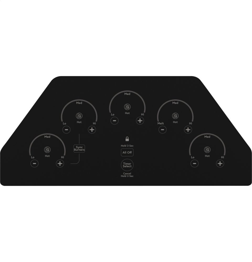 Cafe CEP90361NBB Café 36" Touch-Control Electric Cooktop