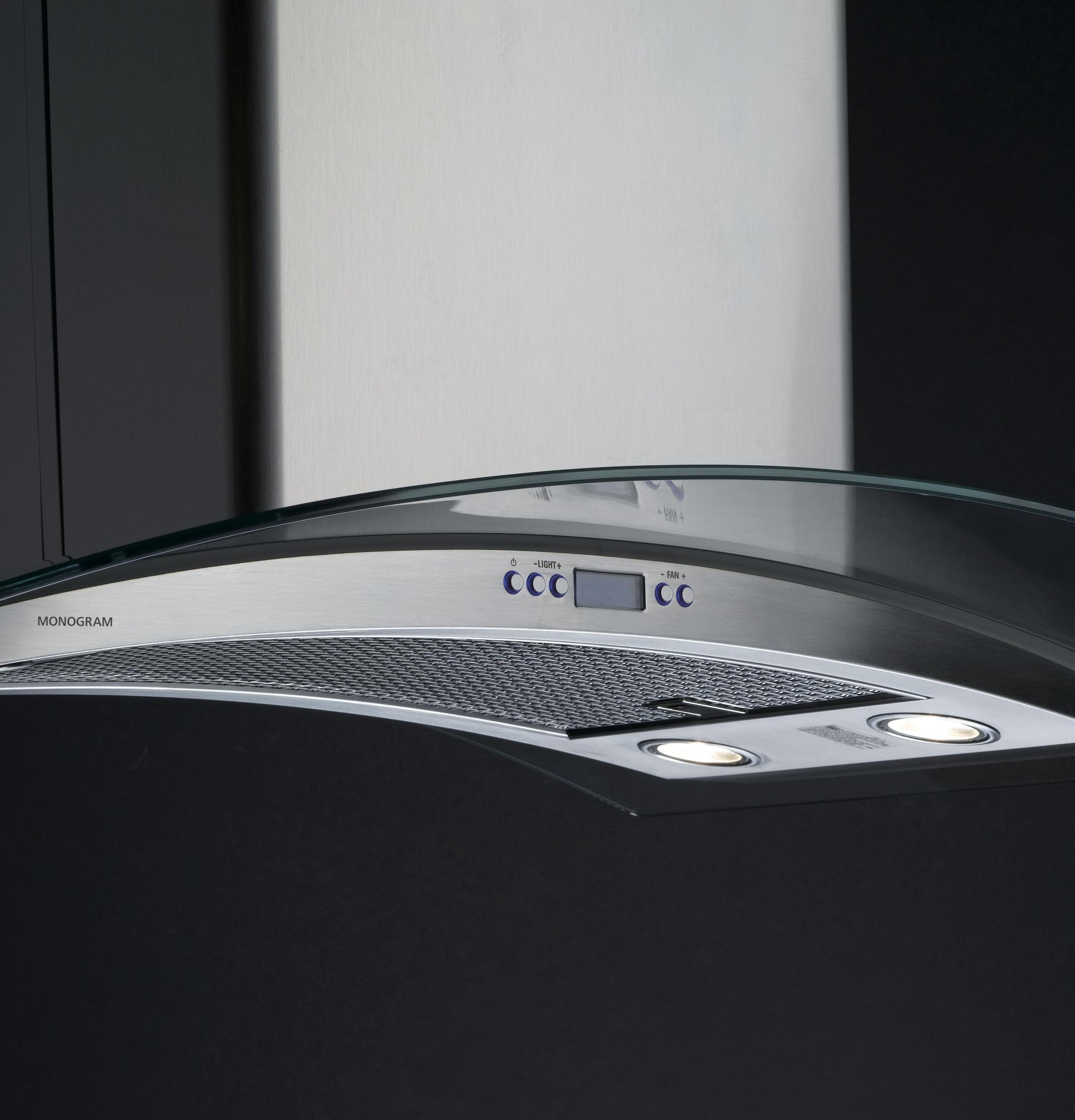 Monogram ZV925SLSS Monogram 36" Glass Canopy Island Hood - Gray