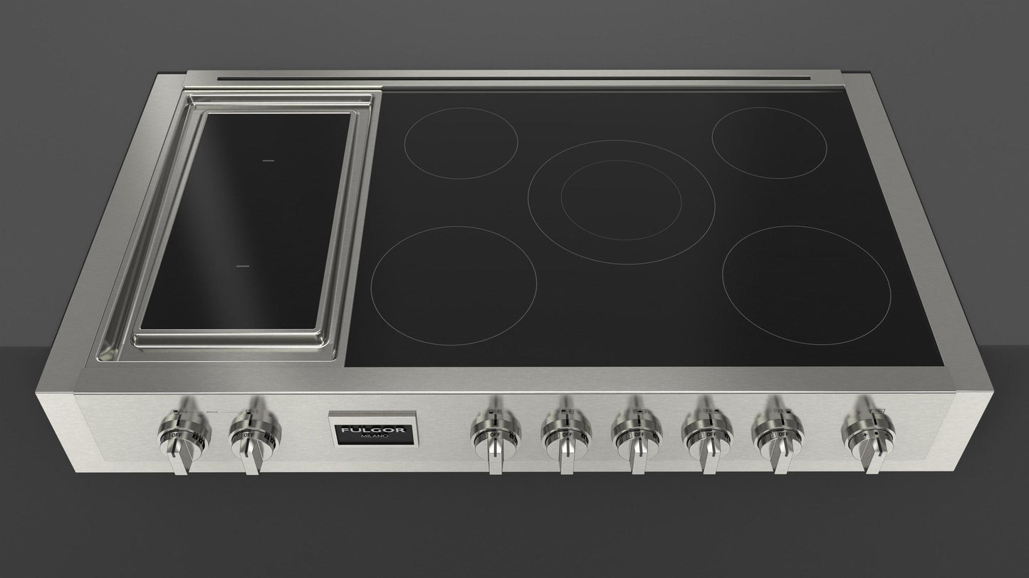 Fulgor Milano F6IRT485GS1 Sofia 48" Pro Induction Rangetop With Griddle