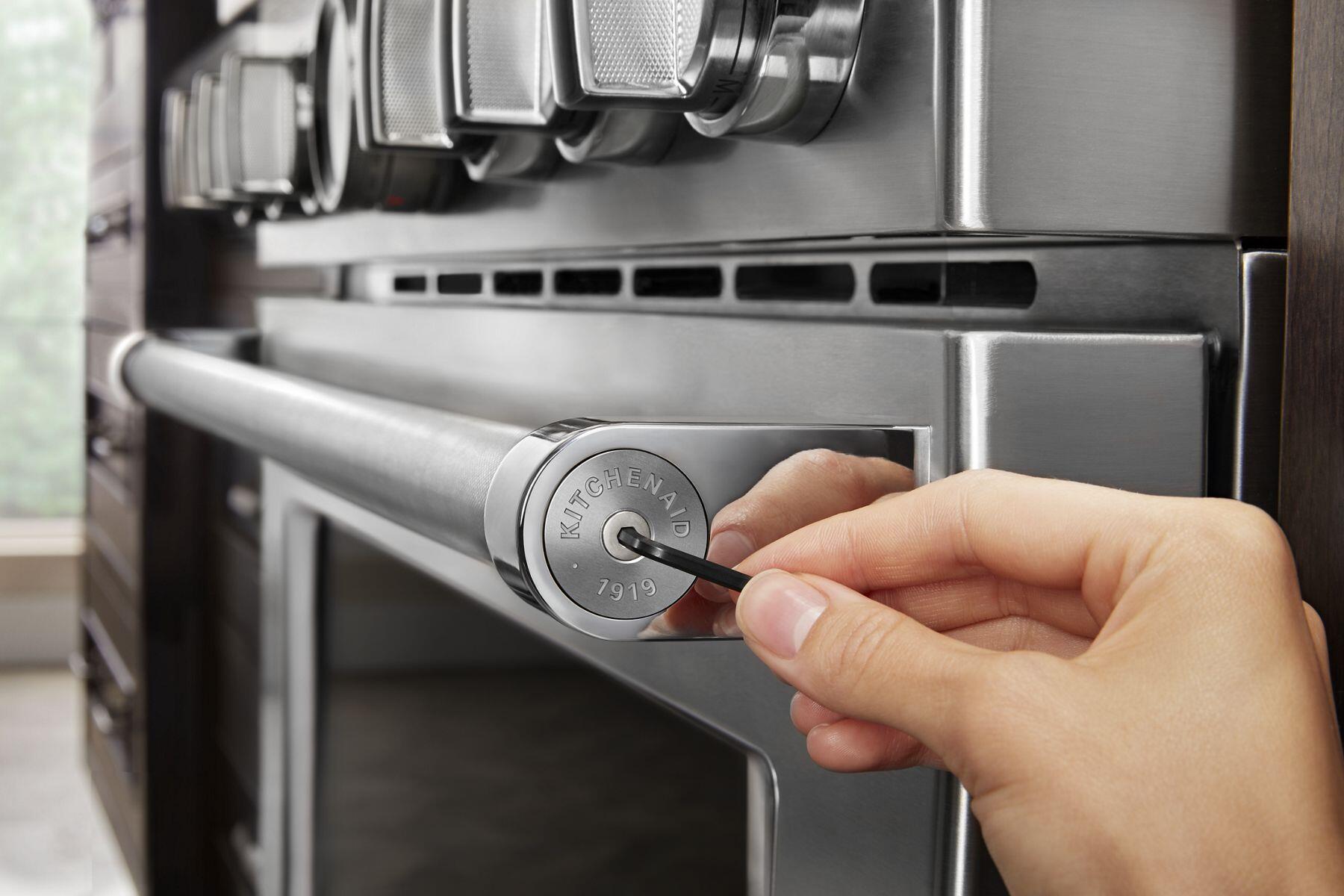 Kitchenaid W11368841SI Kitchenaid® Commercial-Style Range Handle Medallion Kit - Silver