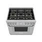 Thermador PRD366WHU 36-Inch Pro Harmony® Standard Depth Dual Fuel Range