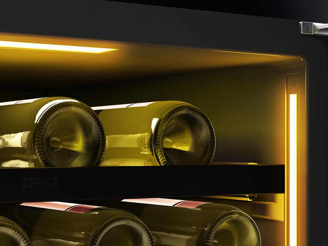 Zephyr PRW24C02CPG 24" Panel Ready Dual Zone Wine Cooler