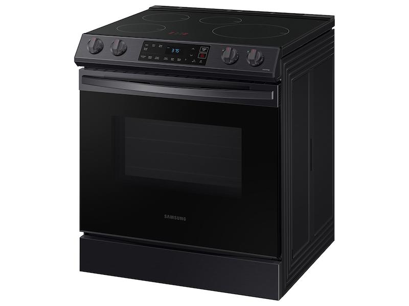Samsung NE63B8211SG 6.3 Cu. Ft. Smart Instant Heat Induction Slide-In Range In Black Stainless Steel